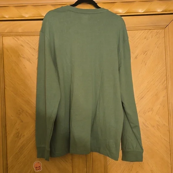 Izod Saltwater Green Long Sleeve Henley - Picture 6 of 7